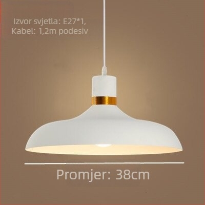 Minimalistička viseća svjetiljka — dizajnerska lampa s cementnim tijelom i sjenilom od bambusa i ratana, vintage stil