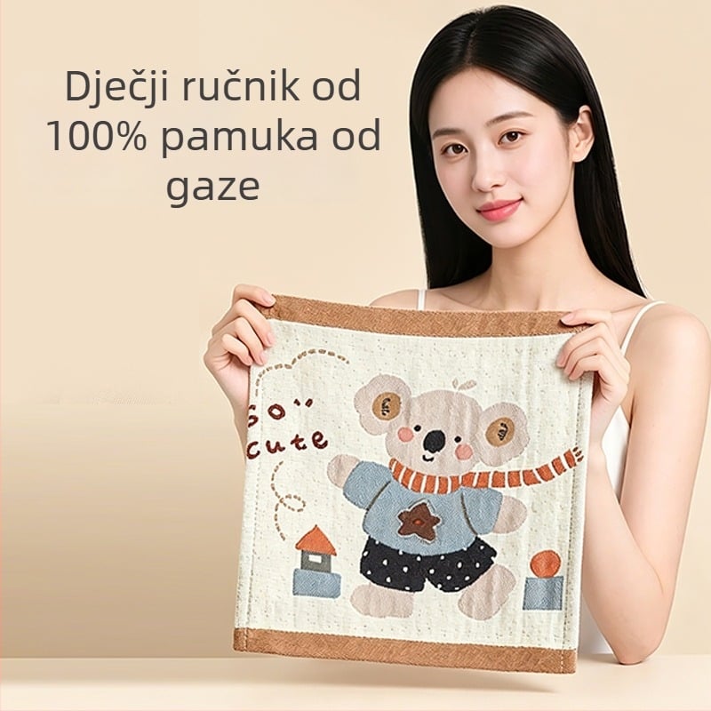 Dječji kvadratni ručnik od pamuk gaze, mekan i upijajući, za lice i kupanje, za kućnu upotrebu, mali ručnik za djecu, Toy Story serija