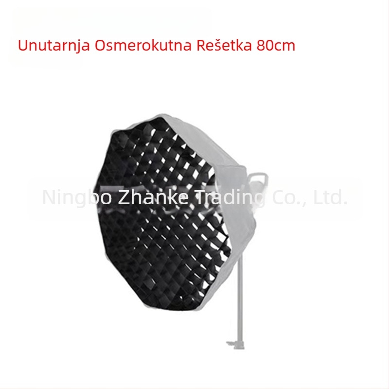 Softbox s mrežom za studijsku fotografiju, osmerouglasti pravokutni gril s uzorkom s ćelijama sa saćem, duboki odsjaj, brzo postavljanje, difuzor svjetla i poklopac bljeskalice