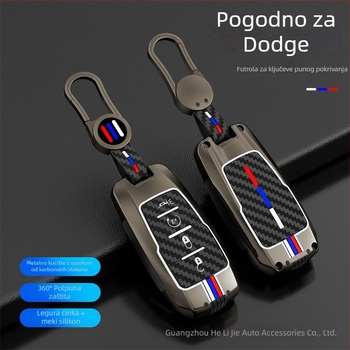 2022 Dodge Ram kućište za ključ s dizajnom Tyrannosaurus Challenger Longhorn, cinkov spoj, visokokvalitetno zaštitno kućište s ključnim prstenom