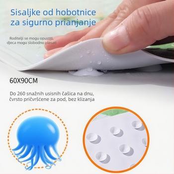 PVC prostirka za kupaonu protiv klizanja, vodonepropusna, tuš prostirka, motiv crtić, UV ispis
