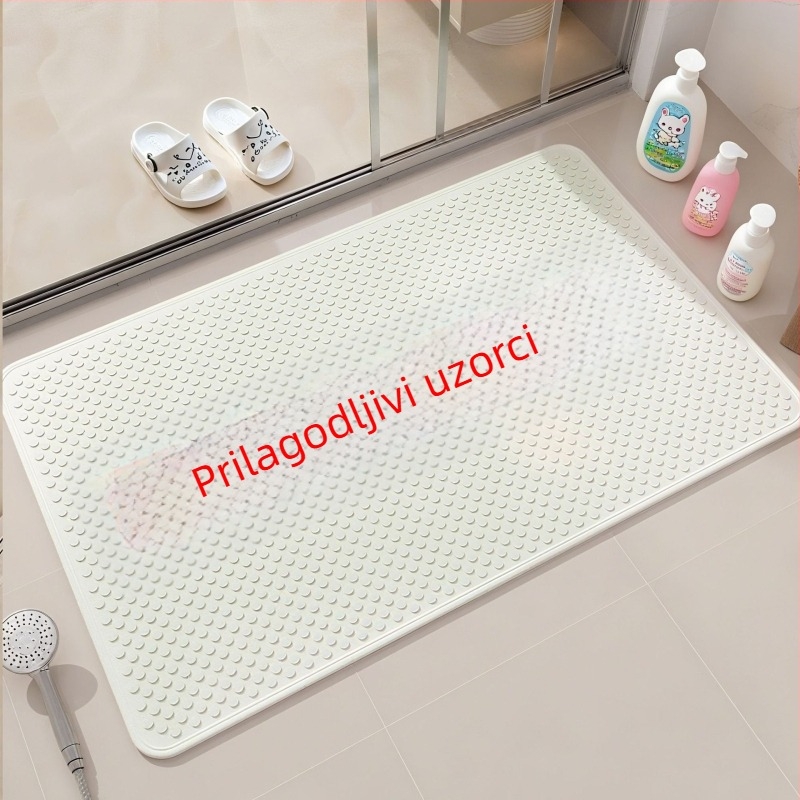 PVC prostirka za kupaonu protiv klizanja, vodonepropusna, tuš prostirka, motiv crtić, UV ispis