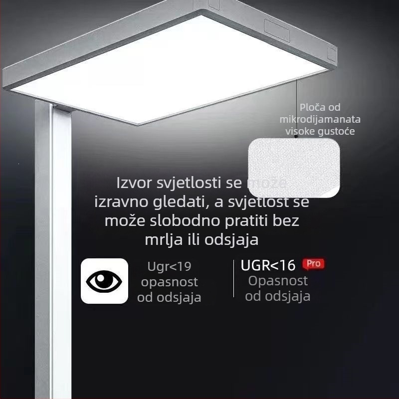Podna svjetiljka s prirodnim svjetlom za dječje učenje, svjetiljka za prostor za učenje i klavir, svjetiljka za čitanje, svjetlo s punim spektrom