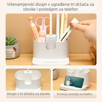 LED stolna lampa za zaštitu vida, kompaktna punjiva lampa za učenje, za studentski dom i spavaću sobu, lampica za čitanje s dodirnim upravljanjem