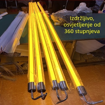 LED 360° akrilna dekorativna cijev za ured – prilagodljiva duljina i promjer, kružna svjetlosna cijev