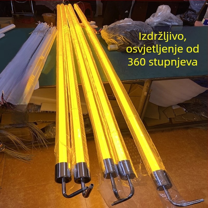 LED 360° akrilna dekorativna cijev za ured – prilagodljiva duljina i promjer, kružna svjetlosna cijev