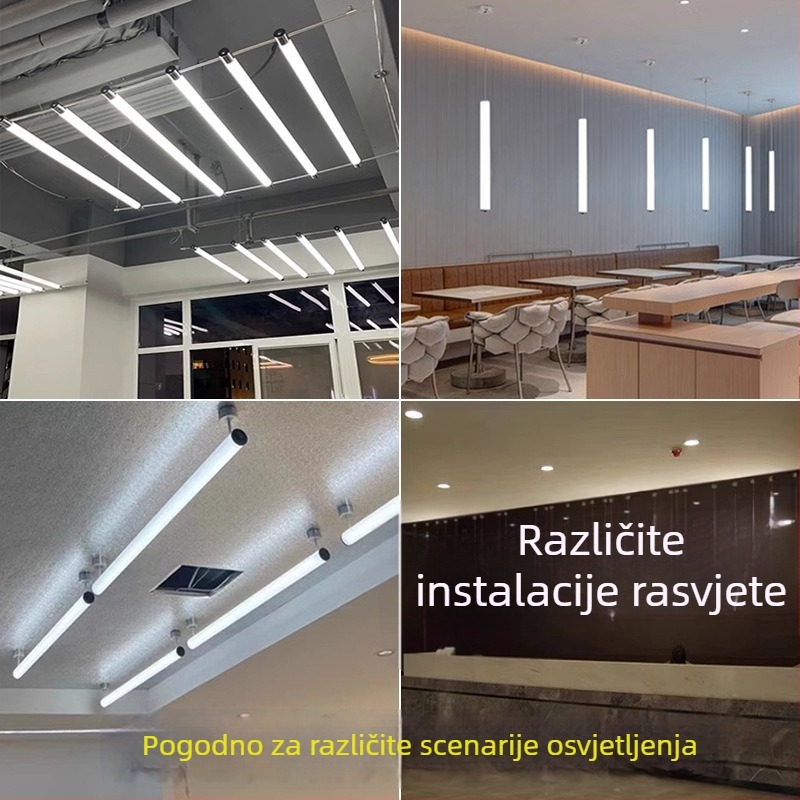 LED 360° akrilna dekorativna cijev za ured – prilagodljiva duljina i promjer, kružna svjetlosna cijev
