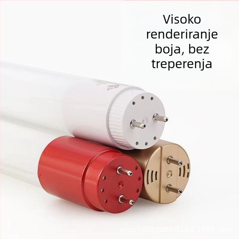 LED staklena svjetlosna cijev, 18W, T8, okruglog oblika, bez treperenja, visoka svjetlost, komercijalni LED cijev, duljina 1,2 m