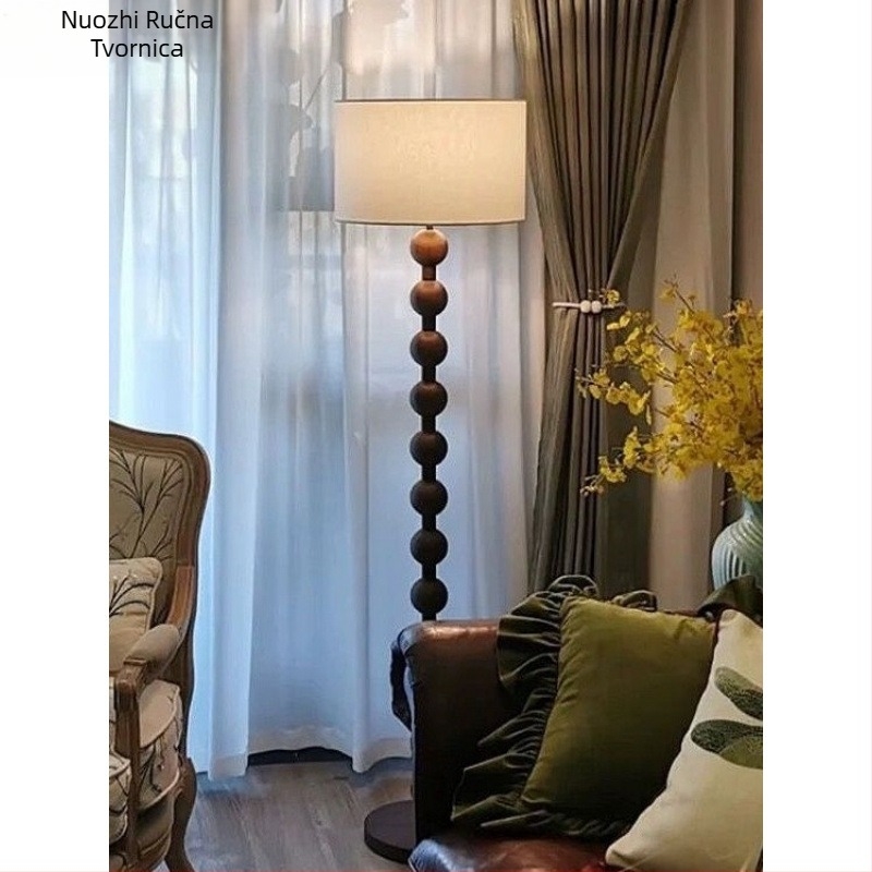 Podna lampa u stilu Wabi-Sabi, frančusko-retro Bauhaus dizajnerska lampa za spavaću sobu i dnevni boravak, ambijentalno osvjetljenje visoke estetske vrijednosti