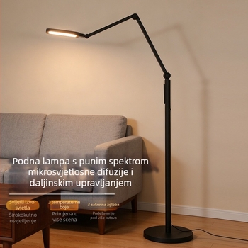 Podna LED lampa s kompletnim spektrom i visokim CRI (≥98), zaštita očiju, daljinsko upravljanje svjetlinom, za dnevni boravak, spavaću sobu, studij i učenje