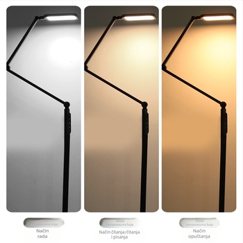 Podna LED lampa s kompletnim spektrom i visokim CRI (≥98), zaštita očiju, daljinsko upravljanje svjetlinom, za dnevni boravak, spavaću sobu, studij i učenje