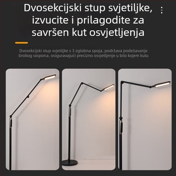 Podna LED lampa s kompletnim spektrom i visokim CRI (≥98), zaštita očiju, daljinsko upravljanje svjetlinom, za dnevni boravak, spavaću sobu, studij i učenje