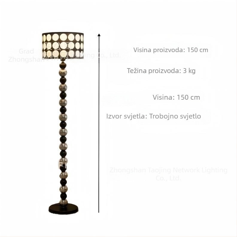 LED podna lampa s ambijentalnim osvjetljenjem za dnevni boravak i pozadinu za livestream, nordijski stil, luksuzna stojeća lampa