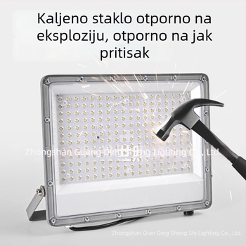 Guohan LED linearni vodootporni floodlight za vanjsku upotrebu, 100W, 1800 lm, aluminijsko kućište, IP66, 120° snop, 3000K/4000K/6500K