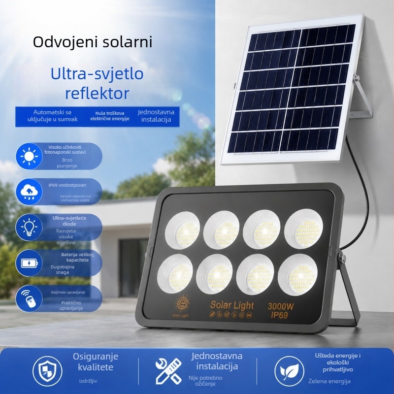 Solarni reflektor za dvorište – vanjsko osvjetljenje s LED visoke snage, oblik cvijeta