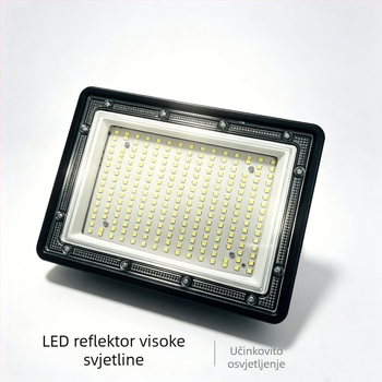 Vanjski reflektor za ples na otvorenom — trg, IP66 vodootporan, punjiv, 120° snop, dugotrajno radno vrijeme