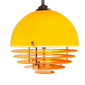 Vintage Bauhaus podna svjetiljka za dnevni boravak, uz kauč, dizajnersko retro atmosfersko svjetlo