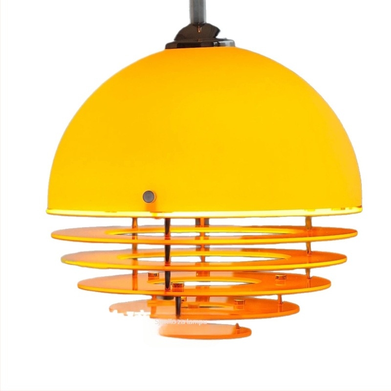 Vintage Bauhaus podna svjetiljka za dnevni boravak, uz kauč, dizajnersko retro atmosfersko svjetlo