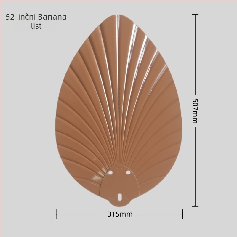 ABS lopatice za plafonski ventilator s dizajnom lišća banane, ravne lopatice, američki retro stil