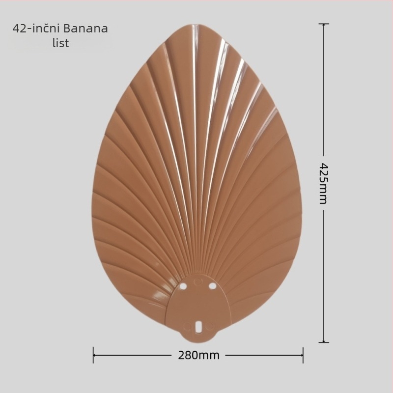 ABS lopatice za plafonski ventilator s dizajnom lišća banane, ravne lopatice, američki retro stil