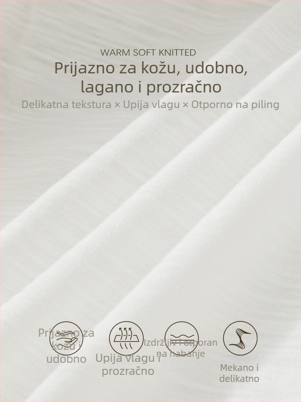 Bijela ženska lagana jakna s UV zaštitom, vanjski sloj u stilu kardigana za rano proljeće