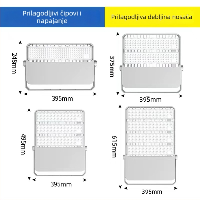 LED reflektor za srednje i visoke stubove — gotovi uređaji i prilagodba na zahtjev
