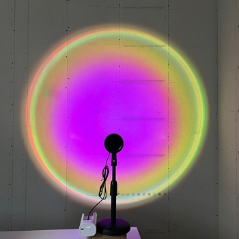 Podešavajuća lampa boje zalaska sunca za spavaću sobu – podna lampa za atmosferu zalaska sunca