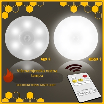 Vitrina za figurice blind-box s magnetskim punjenjem, senzorom pokreta, patentirani dizajn noćna svjetiljka, ugrađena baterija, daljinski upravljač