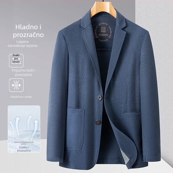 Muško pleteno sako, ležerni kroj, lagano za proljeće i ljeto