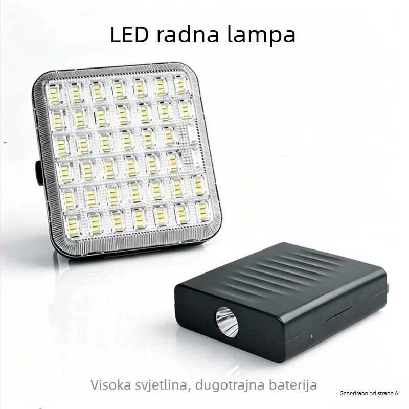 Modularni solarni reflektor s LED svjetlom za nuždu, odvojiva power banka, vanjska kamping lampa