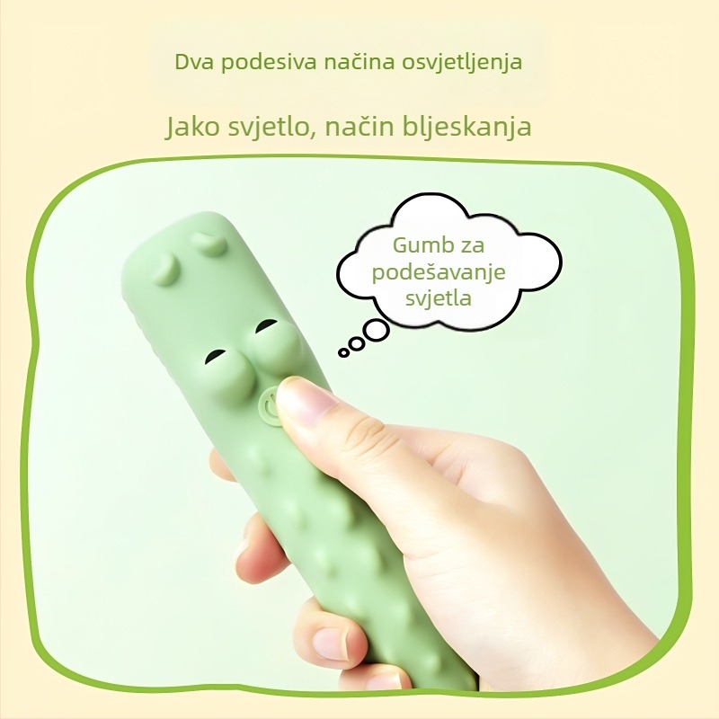 Silikonska lampica s motivom životinje, USB punjenje, neprekidna regulacija svjetline, mini noćna svjetiljka za dom, prijenosna LED lampica za djecu