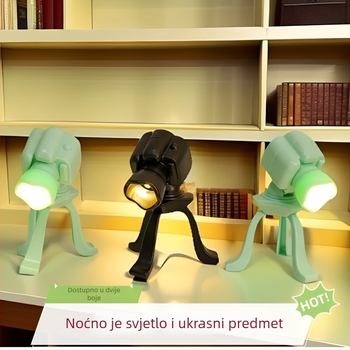 Kreativna noćna svjetiljka u obliku kamere, LED elektronička svijeća, stolna svjetiljka za čitanje, dekorativni predmet