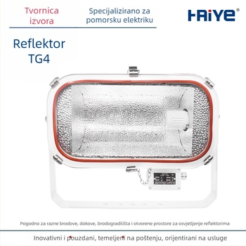 Pomorski reflektor od nehrđajućeg čelika, halogenski, vodootporan, za palubu — TG4 500W/1000W, JTT izvor svjetla