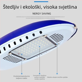LED glava ulične rasvjete, 40W, vanjska vodootpornost, solarno napajanje, integrirani stup