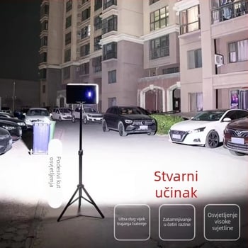 Prijenosna punjiva LED lampa za kampiranje i vanjsko osvjetljenje štandova noćne tržnice, jaka svjetlost i dugotrajna baterija