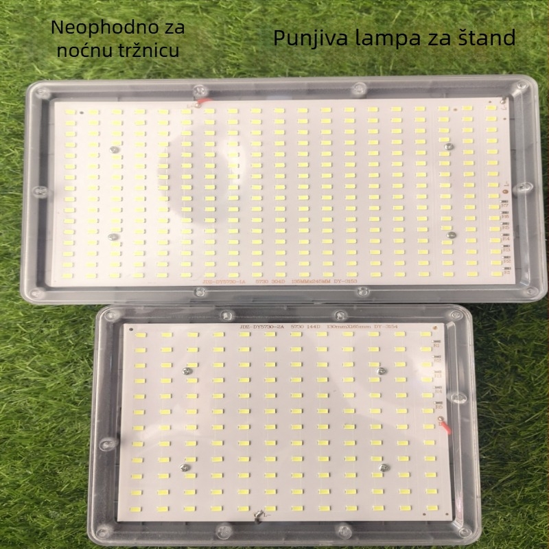 Prijenosna punjiva LED lampa za kampiranje i vanjsko osvjetljenje štandova noćne tržnice, jaka svjetlost i dugotrajna baterija