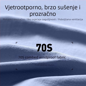 Muška sportska jakna s kapuljačom, vjetroprevodna za outdoor treninge, brzo suši, zaštita od sunca