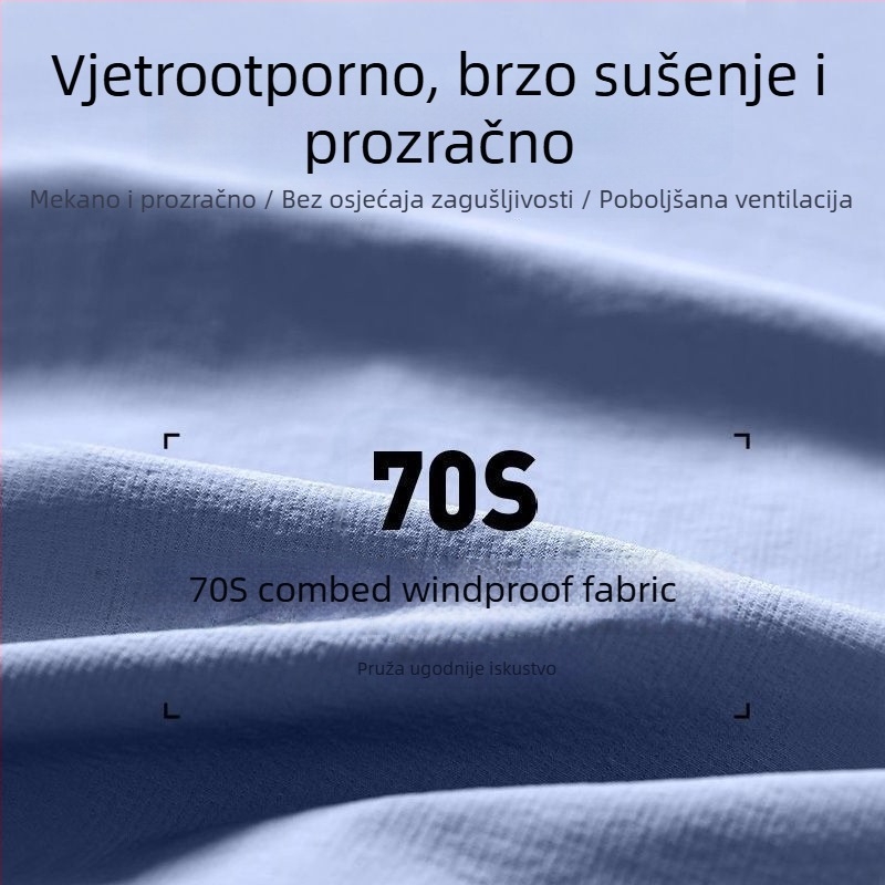 Muška sportska jakna s kapuljačom, vjetroprevodna za outdoor treninge, brzo suši, zaštita od sunca