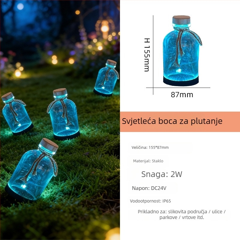 LED rasvjetno svjetlo krajolika u obliku boce za vanjsku dekoraciju parkova, trgova i vrtova