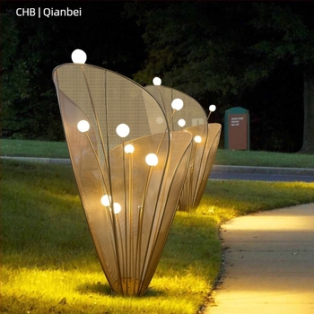 Vanjske LED lampe u obliku cvijeta za pejzažno osvjetljenje parkova i trgova, vodootporne dekorativne svjetlosti s kreativnom atmosferom