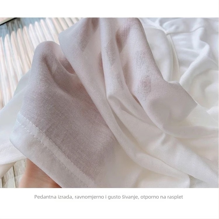 2026 nova udobna ženska majica s dugim rukavima, jednobojna, širok kroj, ice silk tkanina, zaštita od sunca, korejski stil