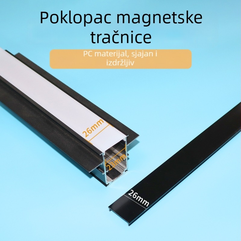 Ugrađena kapica za zaštitu magnetske tračne svjetiljke serije 20, 26 mm, crna/bijela
