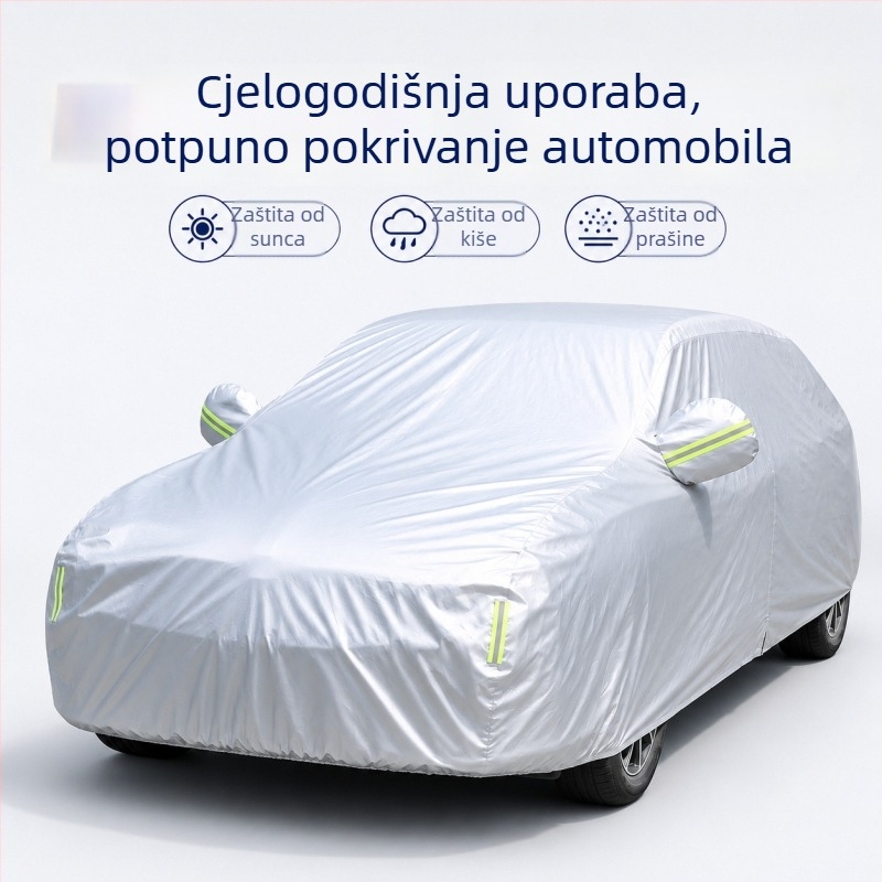 Navlaka za automobil od Oxford tkanine, potpuno pokrivanje, za sve sezone, toplinska izolacija i zaštita od sunca, zaštita od prašine