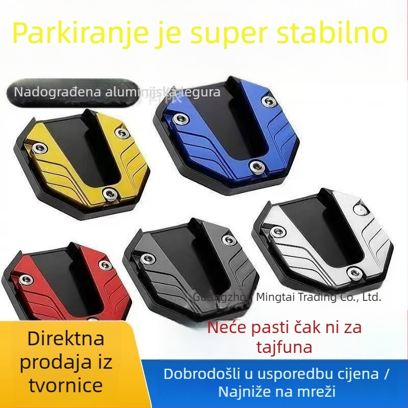 Proširena ploča za stopalo za motocikle i električna vozila s protukliznim rubom