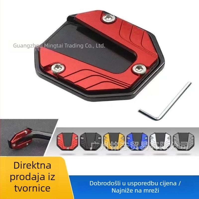 Proširena ploča za stopalo za motocikle i električna vozila s protukliznim rubom