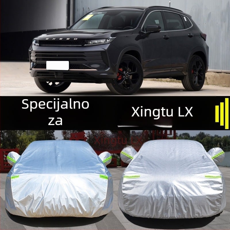 Starway LX SUV auto pokrivač – potpuno pokriće, vodootporan, UV zaštita, toplinska izolacija, univerzalni vanjski pokrivač za automobil