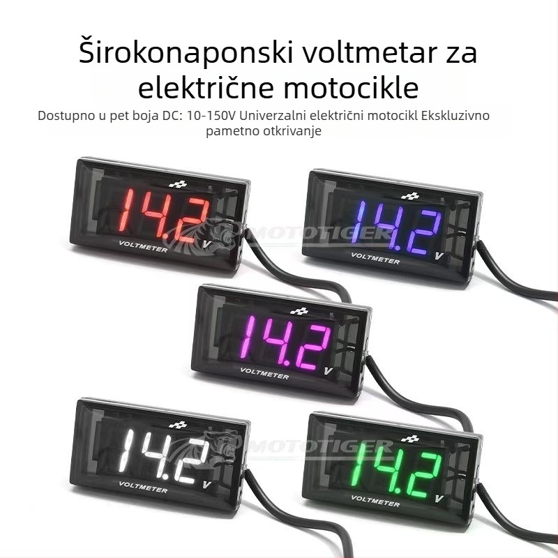 MTG-7822 LCD prikaz napona, 10V-150V, za električni motocikl