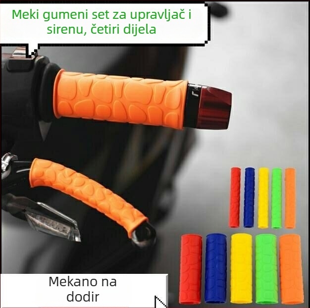 Set ručki upravljača motora, protuklizna guma, 4 komada
