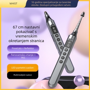 Whist F7X produžni učiteljski pokazivač i olovka za mijenjanje stranica, višenamjenski PPT daljinski upravljač s laserskim pokazivačem i odbrojavačem vremena
