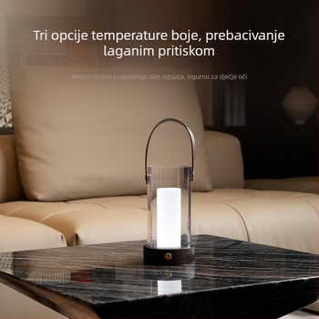 USB prilagodljiva lampica s 3D dizajnom svijeće, noćna svjetiljka za dječju sobu, ambijentalna lampa na noćnom ormariću